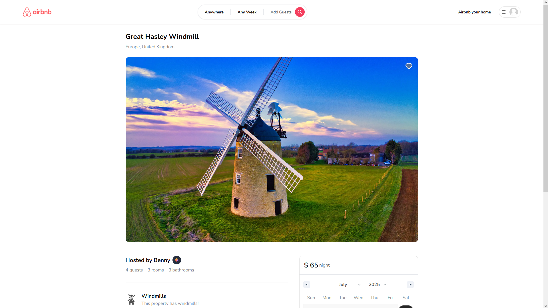 Dynamic Property Listings & Reservations